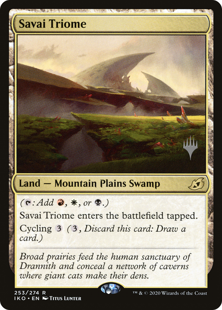 Savai Triome (PPIKO-253P) - Ikoria: Lair of Behemoths Promos (Promo Pack) Foil