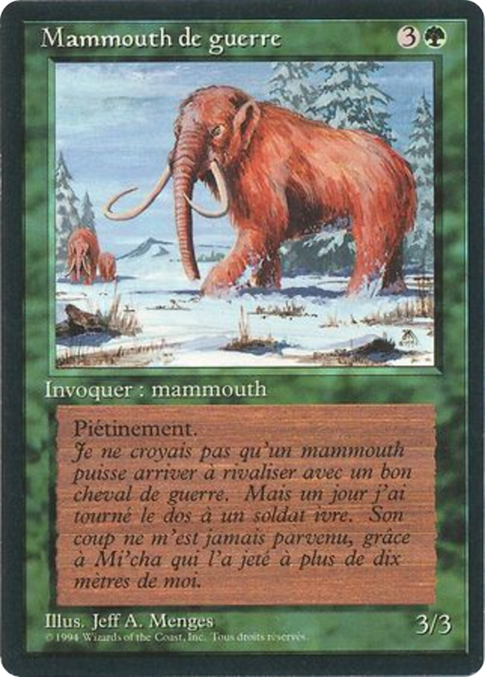 War Mammoth (FBB-228) - Foreign Black Border