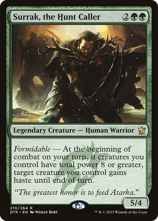 Surrak, the Hunt Caller (DTK-210) - Dragons of Tarkir Foil