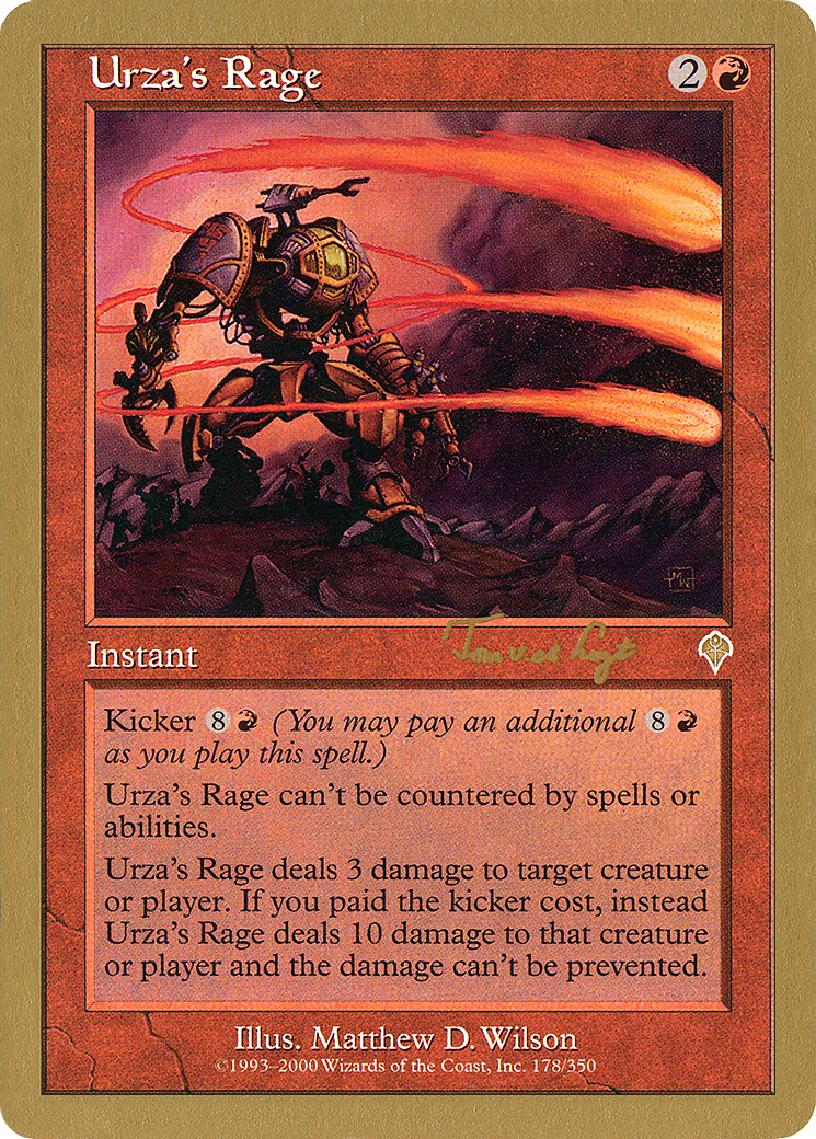 Urza's Rage (WC01-TVDL178) - World Championship Decks 2001