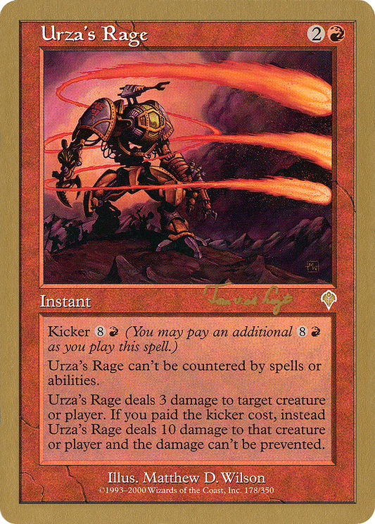 Urza's Rage (WC01-TVDL178) - World Championship Decks 2001