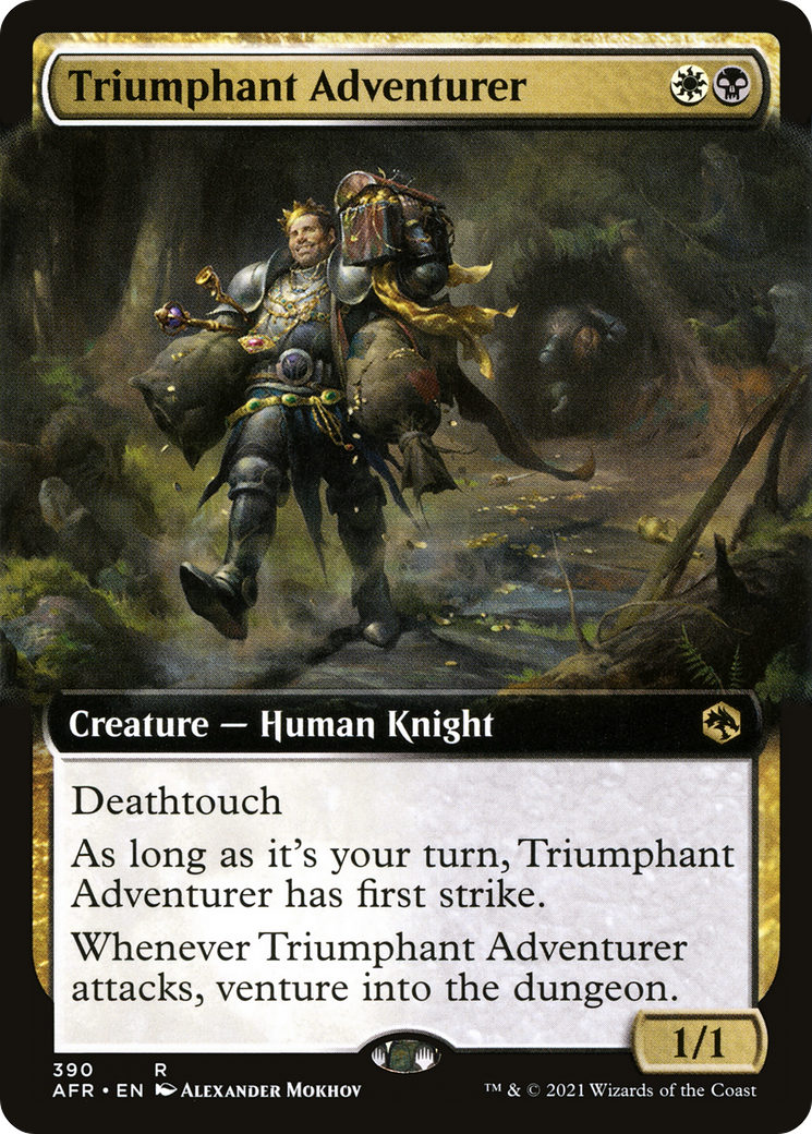 Triumphant Adventurer (AFR-390) - Adventures in the Forgotten Realms: (Extended Art)