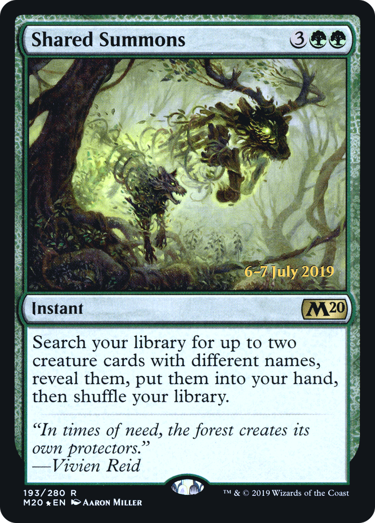 Shared Summons (PRE-193) - Core Set 2020 Promos (Prerelease) Foil