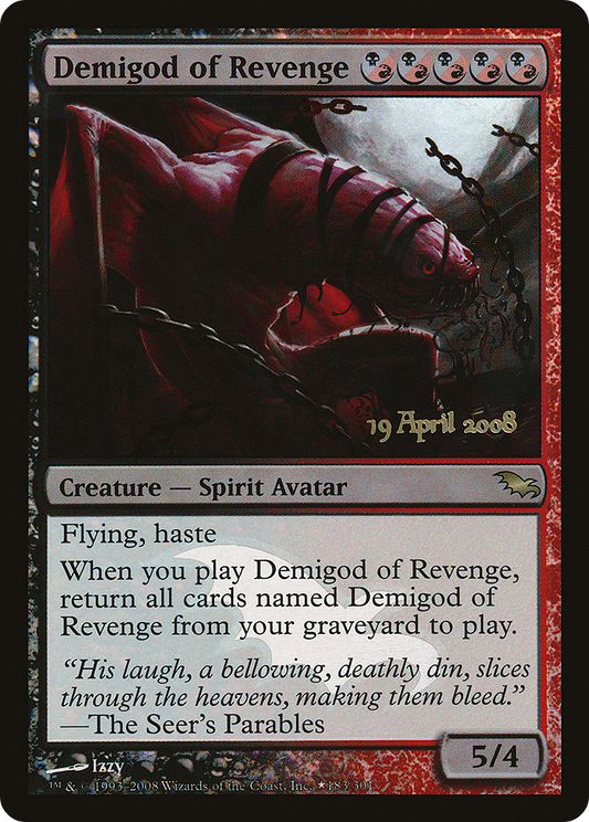 Demigod of Revenge (PRE-183★) - Shadowmoor Promos (Prerelease) Foil