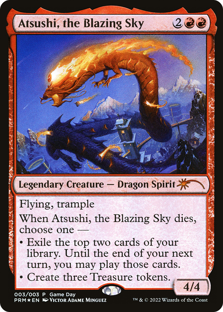 Atsushi, the Blazing Sky (PW22-003) - Wizards Play Network 2022 Foil