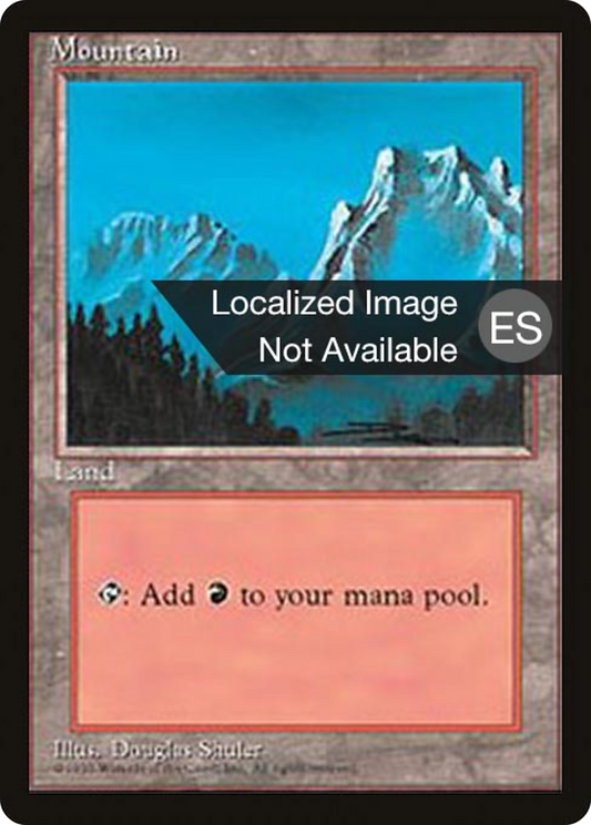 Mountain (4BB-374) - Fourth Edition Foreign Black Border