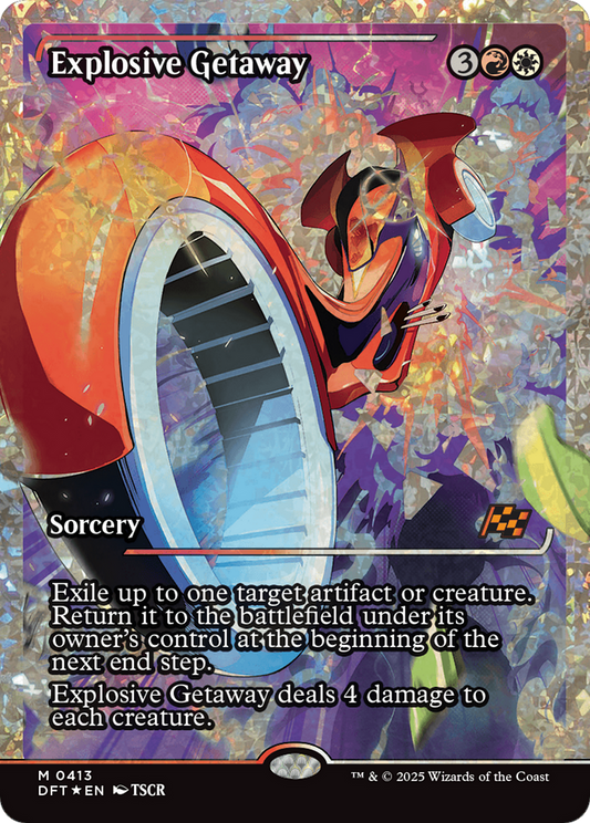 Explosive Getaway (DFT-413) - Aetherdrift: (Showcase) (Fracture Foil)