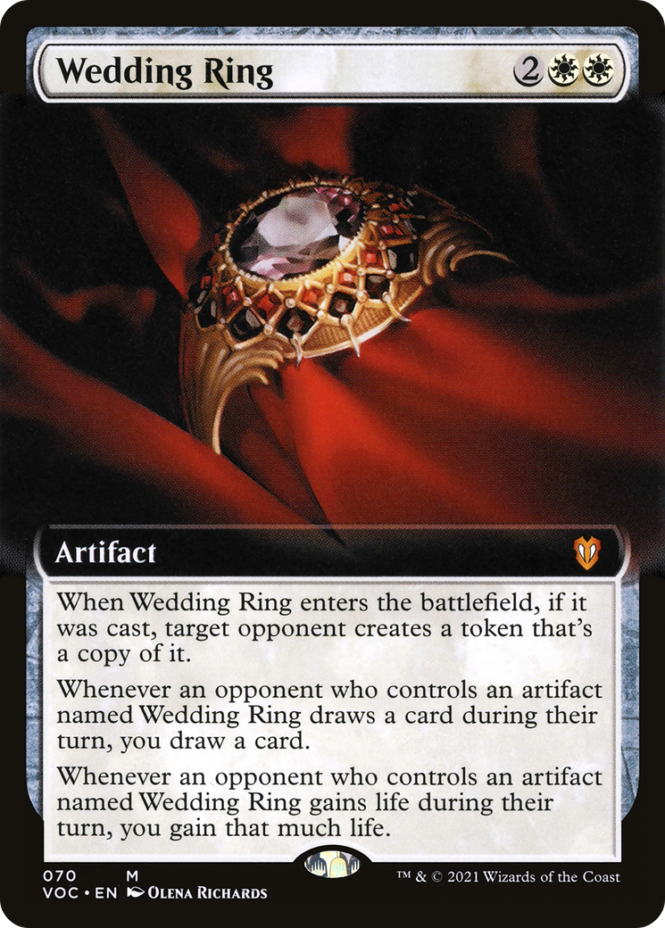 Wedding Ring (VOC-070) - Crimson Vow Commander: (Extended Art)