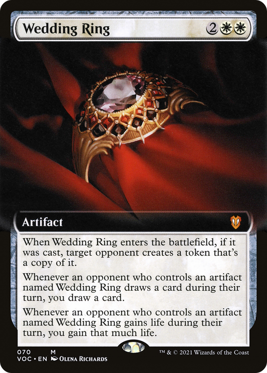 Wedding Ring (VOC-070) - Crimson Vow Commander: (Extended Art)