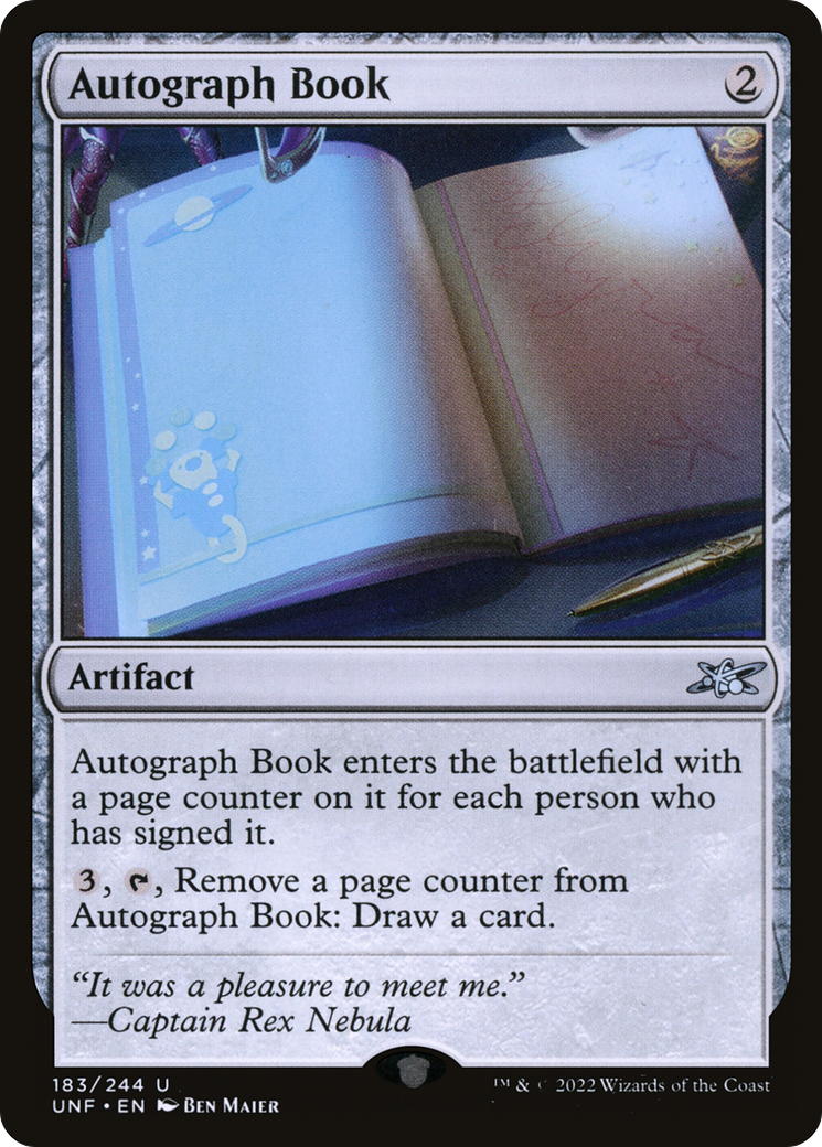 Autograph Book (UNF-183) - Unfinity Foil