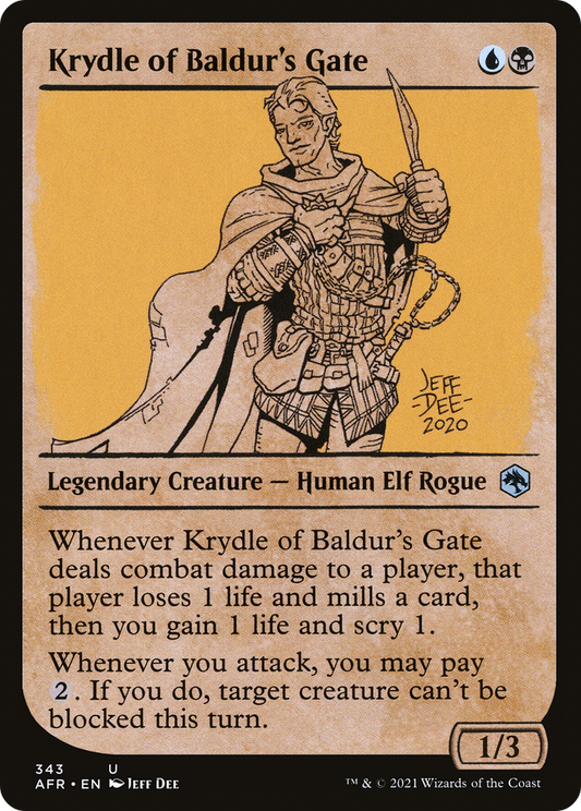 Krydle of Baldur's Gate (Showcase) (AFR-343) - Adventures in the Forgotten Realms: (Showcase) Foil