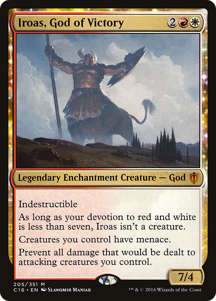 Iroas, God of Victory (C16-205) - Commander 2016: (nyxtouched)