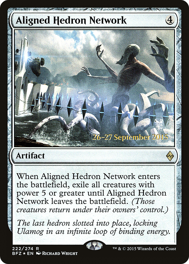 Aligned Hedron Network (PRE-222S) - Battle for Zendikar Promos (Prerelease) Foil