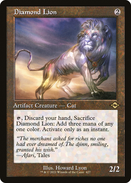 Diamond Lion (Retro Frame) (MH2-427) - Modern Horizons 2