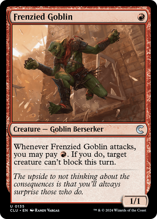 Frenzied Goblin (CLU-135) - Ravnica: Clue Edition