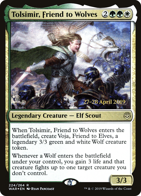 Tolsimir, Friend to Wolves (PWAR-224S) - War of the Spark Promos Foil