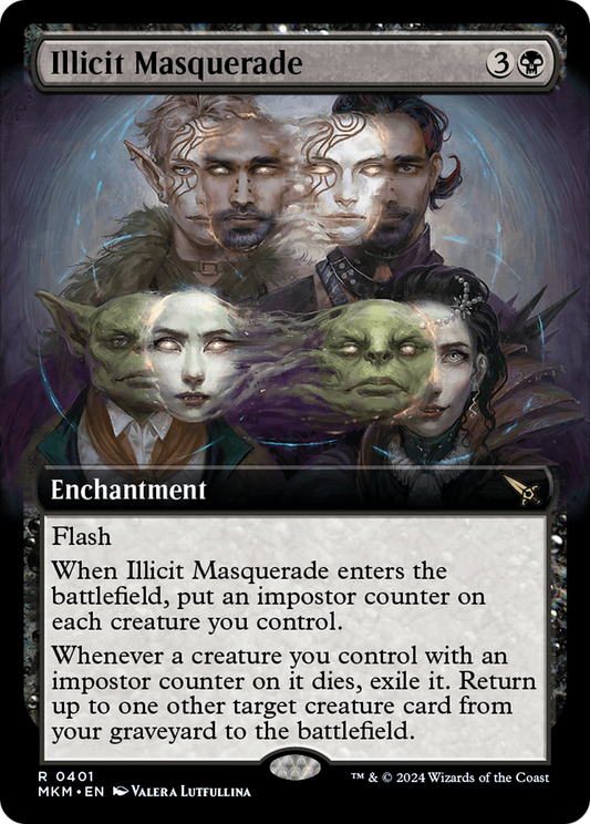 Illicit Masquerade (MKM-401) - Murders at Karlov Manor: (Extended Art) Foil