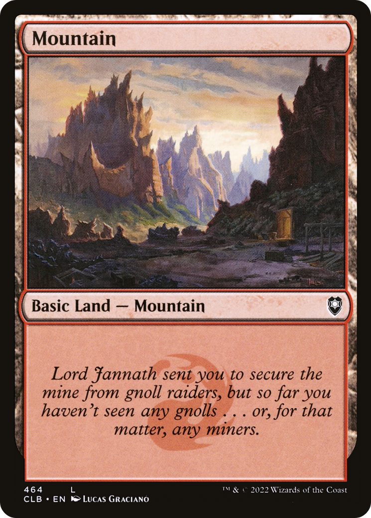 Mountain (CLB-464) - Commander Legends: Battle for Baldur's Gate Foil