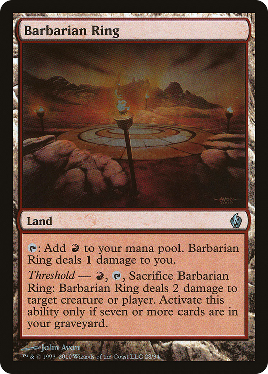 Barbarian Ring (PD2-028) - Premium Deck Series: Fire and Lightning Foil