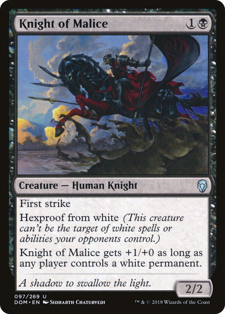 Knight of Malice (DOM-097) - Dominaria Foil