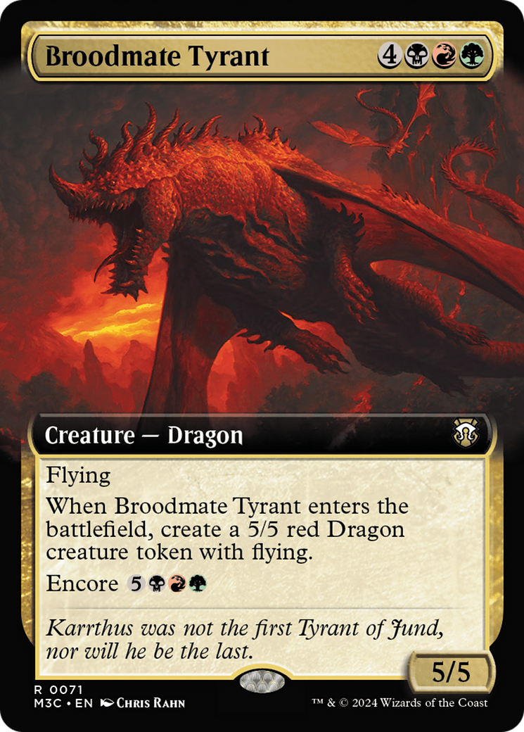 Broodmate Tyrant (Extended Art) (M3C-071) - Modern Horizons 3 Commander: (Extended Art) Foil