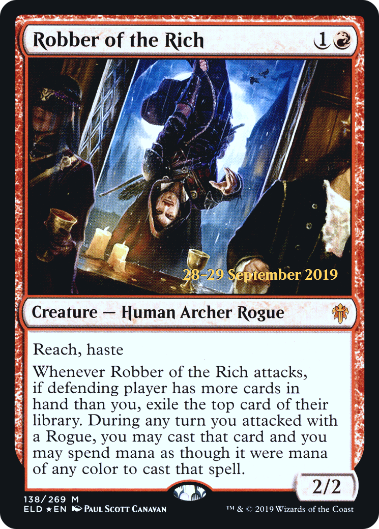 Robber of the Rich (PRE-138S) - Throne of Eldraine Promos (Prerelease) Foil