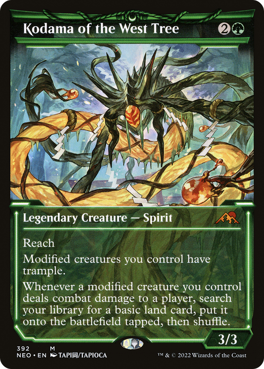 Kodama of the West Tree (NEO-392) - Kamigawa: Neon Dynasty: (Showcase) Foil