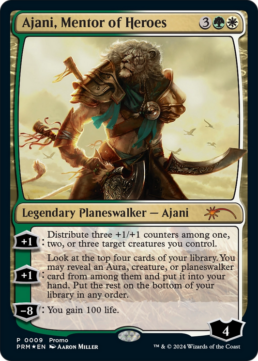 Ajani, Mentor of Heroes (PRES-009) - Resale Promos