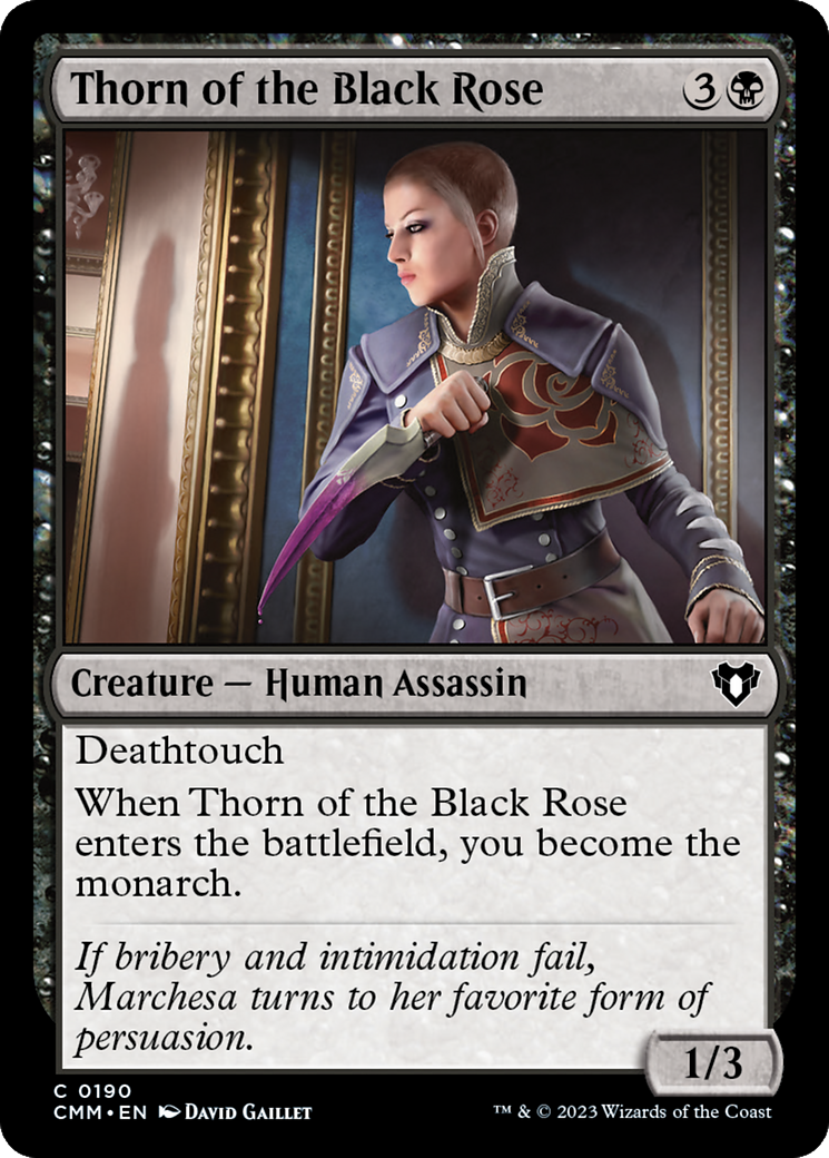 Thorn of the Black Rose (CMM-190) - Commander Masters Foil