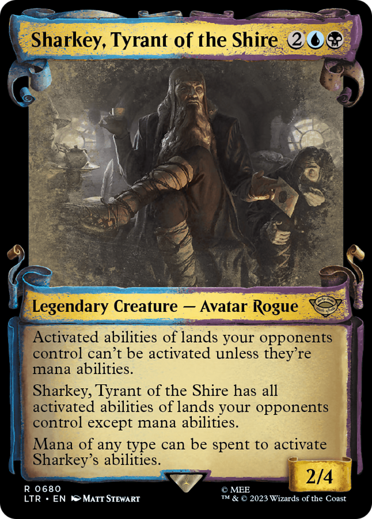 Sharkey, Tyrant of the Shire (LTR-680) - The Lord of the Rings: Tales of Middle-earth: (Showcase) Foil