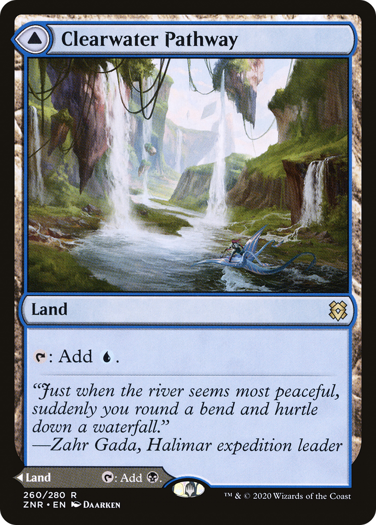 Clearwater Pathway // Murkwater Pathway (ZNR-260) - Zendikar Rising