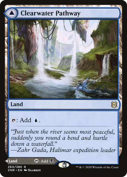 Clearwater Pathway // Murkwater Pathway (ZNR-260) - Zendikar Rising Foil