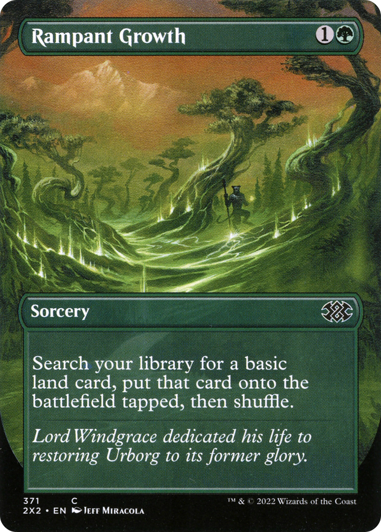 Rampant Growth  (Borderless)(2X2-371) - Double Masters 2022
