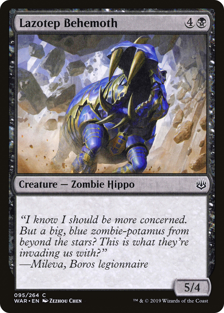 Lazotep Behemoth (WAR-095) - War of the Spark Foil