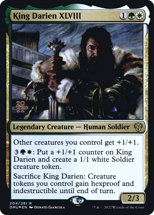 King Darien XLVIII (PDMU-204S) - Dominaria United Promos Foil