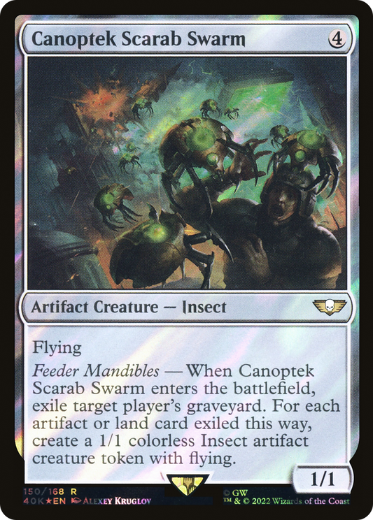 Canoptek Scarab Swarm (Surge Foil) (40K-150★) - Warhammer 40,000 Commander Foil