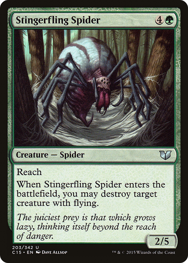 Stingerfling Spider (C15-203) - Commander 2015