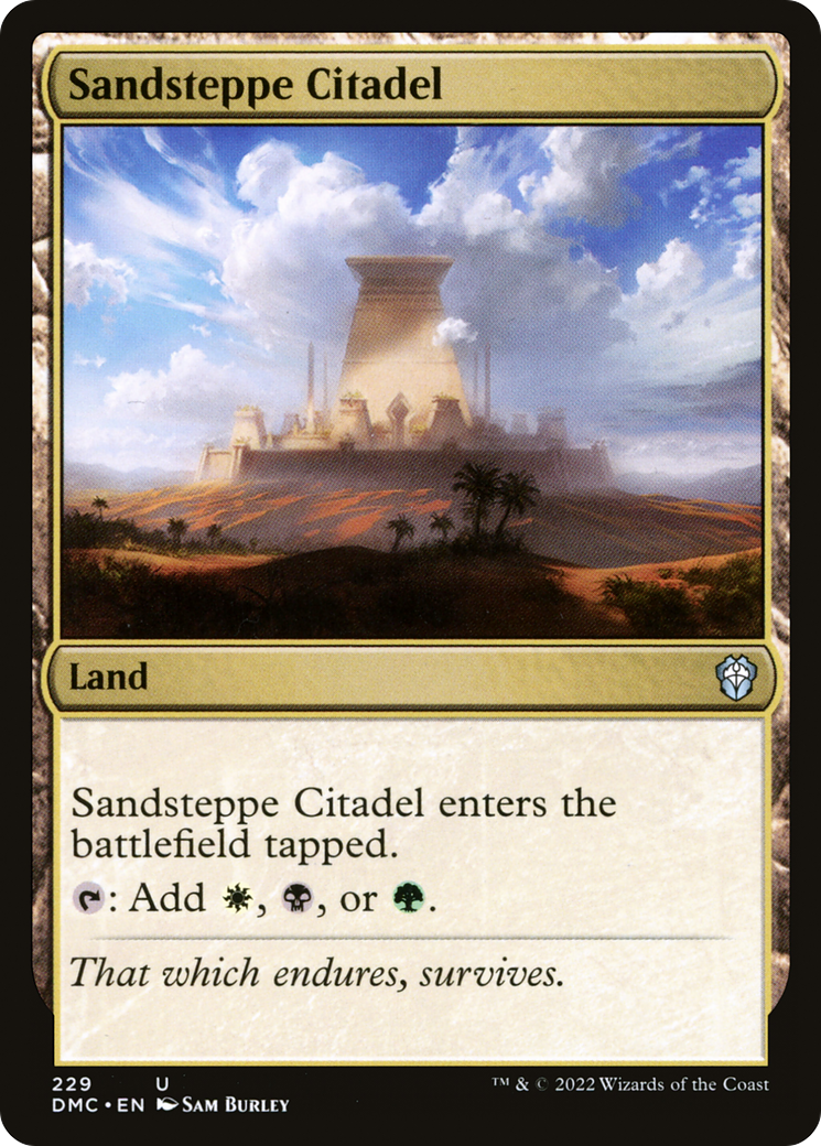 Sandsteppe Citadel (DMC-229) - Dominaria United Commander