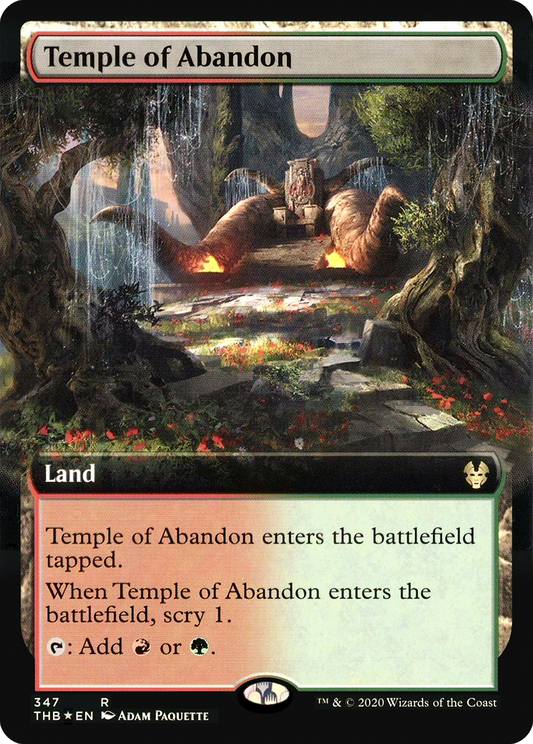 Temple of Abandon (THB-347★) - Theros Beyond Death: (Extended Art) Foil