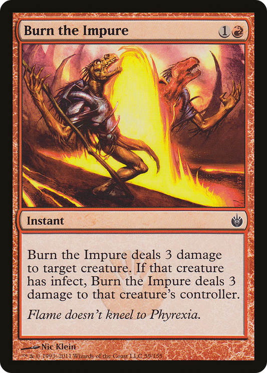 Burn the Impure (MBS-059) - Mirrodin Besieged Foil