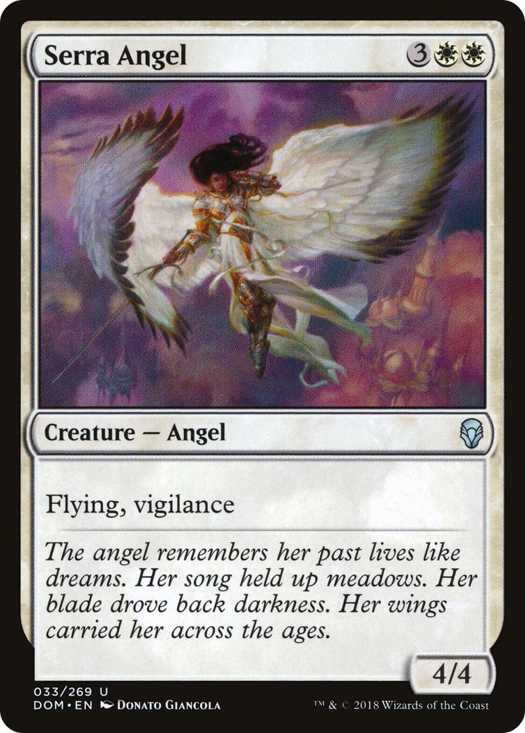 Serra Angel (DOM-033) - Dominaria Foil