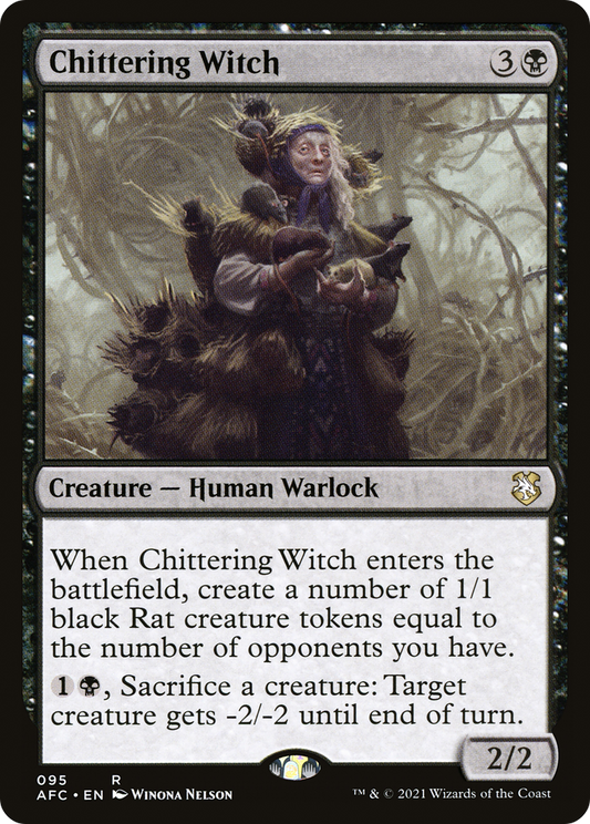 Chittering Witch (AFC-095) - Forgotten Realms Commander