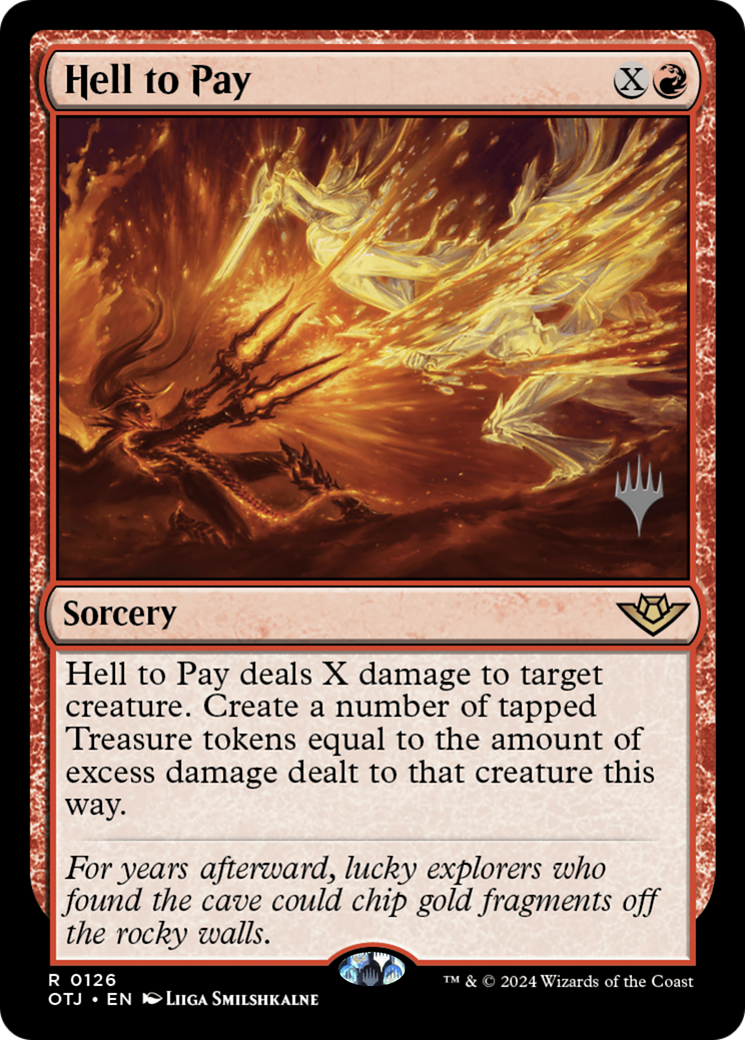 Hell to Pay (PPOTJ-126P) - Outlaws of Thunder Junction Promos Foil (Promo Pack)