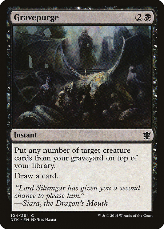 Gravepurge (DTK-104) - Dragons of Tarkir Foil