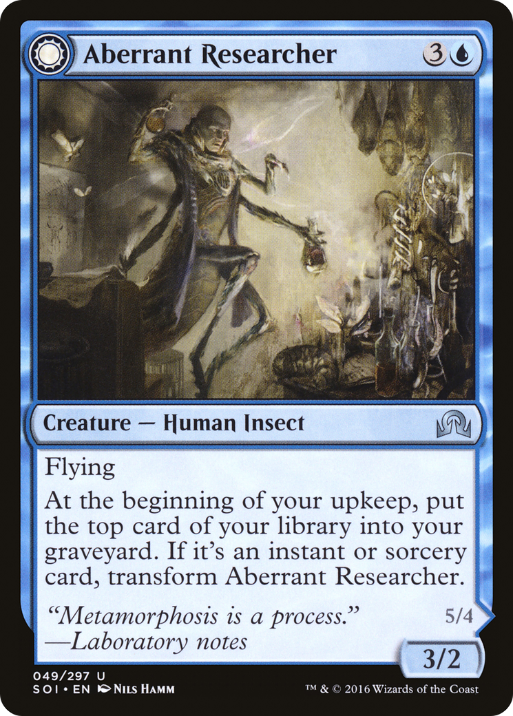 Aberrant Researcher // Perfected Form (SOI-049) - Shadows over Innistrad: (Double Faced Transform) Foil