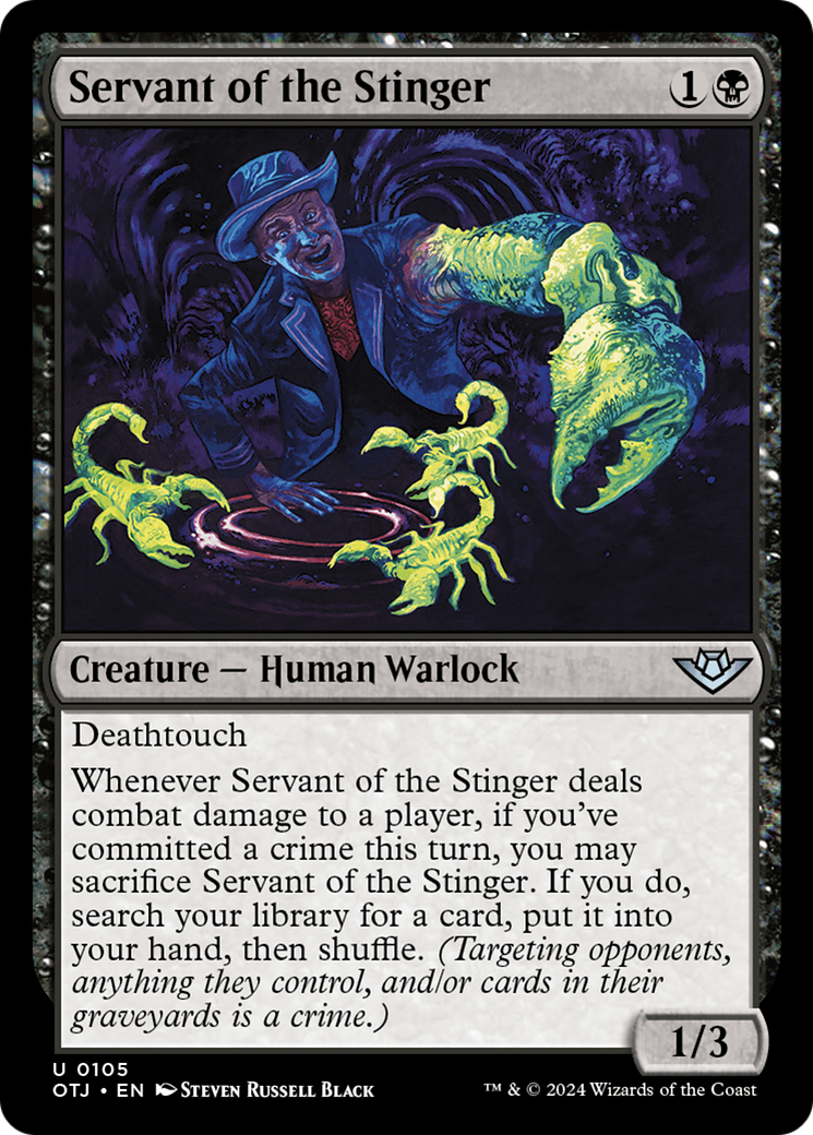 Servant of the Stinger (OTJ-105) - Outlaws of Thunder Junction Foil