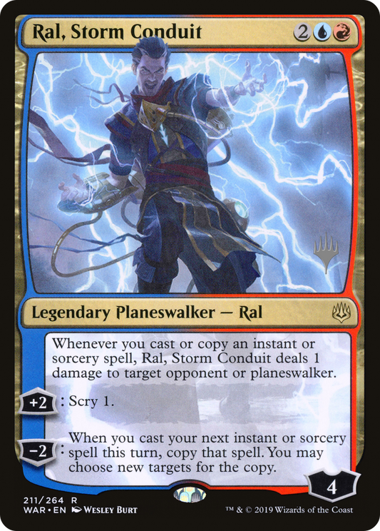 Ral, Storm Conduit (PWAR-211P) - War of the Spark Promos