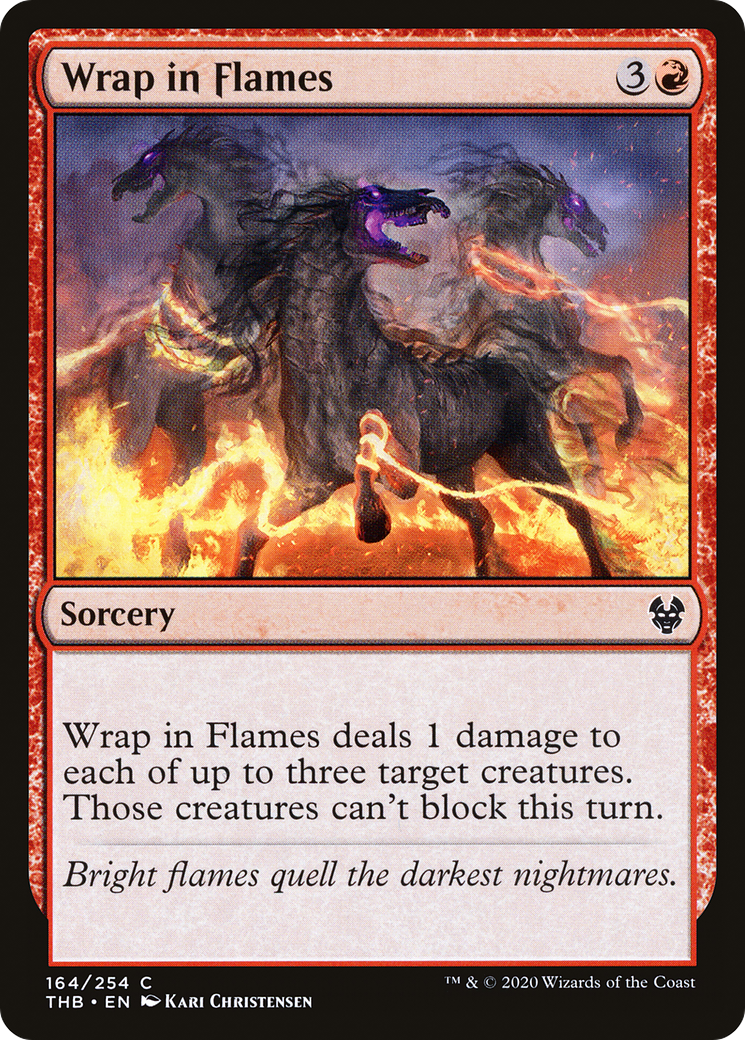 Wrap in Flames (THB-164) - Theros Beyond Death Foil