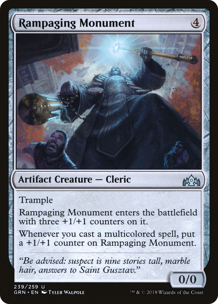 Rampaging Monument (GRN-239) - Guilds of Ravnica Foil