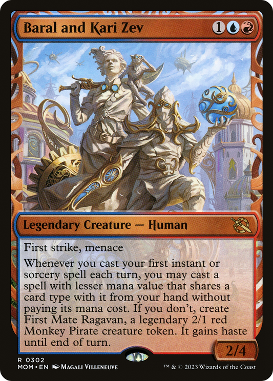 Baral and Kari Zev (Showcase) (MOM-302) - March of the Machine: (Showcase) Foil